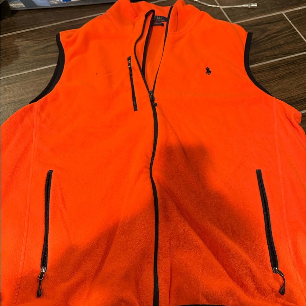 Ralph Lauren Men's Bright Orange Vest